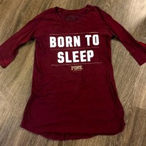 Victoria’s Secret PINK Maroon Sleep Shirt